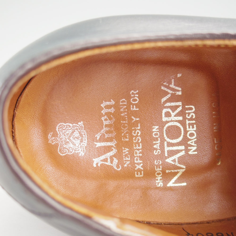 極美品★オールデン 6.5D【現行定価17万円以上★モディファイドラスト/Vチップ/ナトリヤ別注】クロムエクセルレザー/N6604/紺/ALDEN★o289