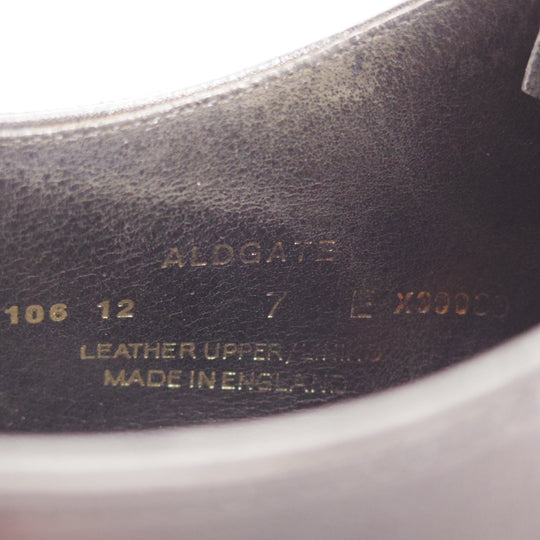極上★クロケット&ジョーンズ 7E【ハンドグレードライン★パンチドキャップトゥ/ALDGATE】カーフ/黒/Crockett&Jones★o837