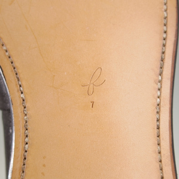 ほぼ未使用★forme/フォルメ SIZE 7(27cm程度)【定価￥84,700-★(水牛)バッファローレザー/fm-125】Belted/ローファー/黒/メンズ★n276