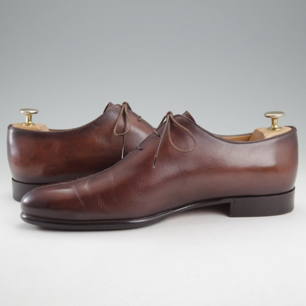 極美品★(仏)ベルルッティ SIZE 8【カリグラフィ(スクリット)仕様★オックスフォードシューズ/センターシーム】濃茶/Berluti★n781