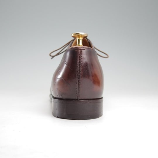 極美品★(仏)ベルルッティ SIZE 8【カリグラフィ(スクリット)仕様★オックスフォードシューズ/センターシーム】濃茶/Berluti★n781