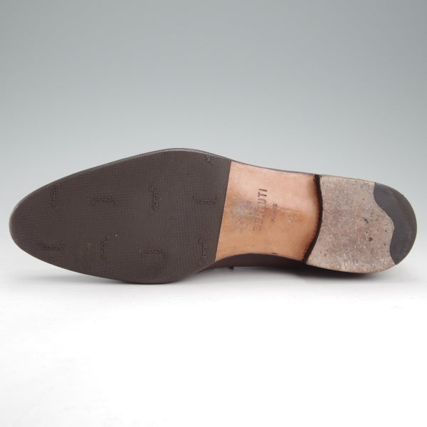 極美品★(仏)ベルルッティ SIZE 8【カリグラフィ(スクリット)仕様★オックスフォードシューズ/センターシーム】濃茶/Berluti★n781