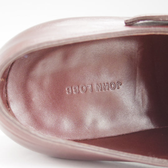 極美品★ジョンロブ 7.5E【現行定価30万円以上★ワンピース仕様のサイドモンク/COAST】プレステージライン/7000ラスト/カーフ/濃茶★o839