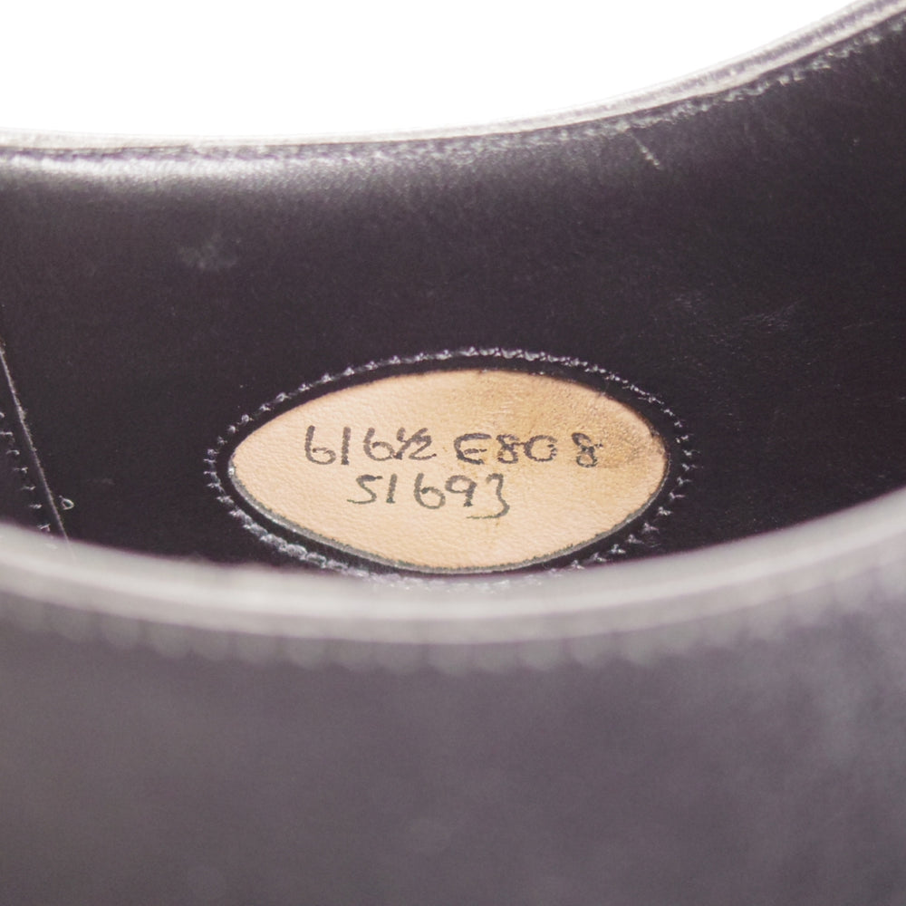 極上★エドワードグリーン 6E【定価￥253,000-★チェルシー/CHELSEA/808ラスト】ストレートチップ/カーフ/黒/EDWARD GREEN★o291