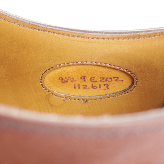 ★エドワードグリーン 8.5E【定価￥257,400-★BERKELEY/202ラスト】バークレー/パンチドキャップトゥ/カーフ/濃茶/EDWARD GREEN★p414