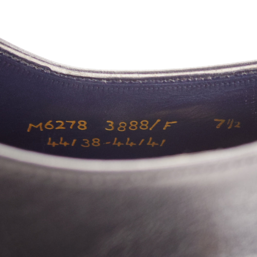 極上★(英)チーニー 7.5F【貴重★(英)ポールスミス別注/3888ラスト】ストレートチップ/カーフ/黒/メンズ/Paul smith/CHEANEY★o292