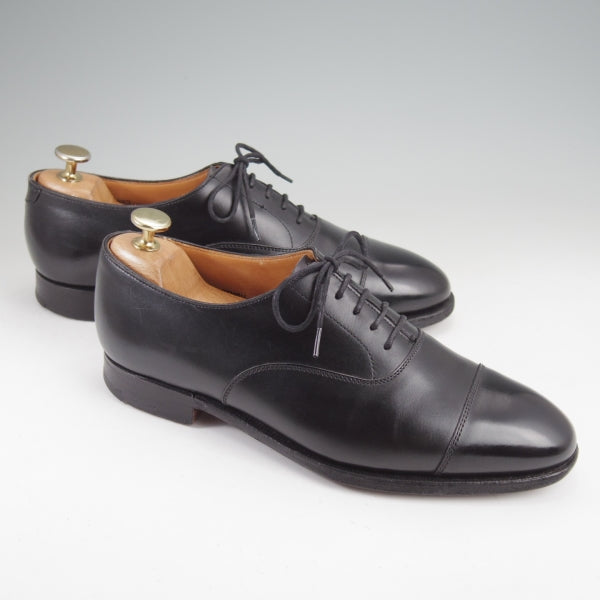 ★クロケット&ジョーンズ 6E【定価￥99,000-★純正ツリー付/マスターロイド/WHITEHALL】ハンドグレード/ストレートチップ/黒/メンズ★n279