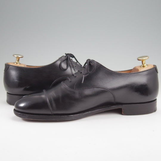 ★クロケット&ジョーンズ 6E【定価￥99,000-★純正ツリー付/マスターロイド/WHITEHALL】ハンドグレード/ストレートチップ/黒/メンズ★n279