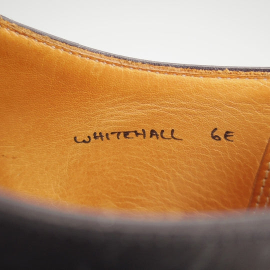 ★クロケット&ジョーンズ 6E【定価￥99,000-★純正ツリー付/マスターロイド/WHITEHALL】ハンドグレード/ストレートチップ/黒/メンズ★n279