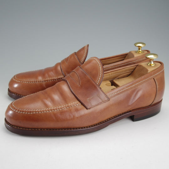 ★(伊)F.LLIジャコメッティ SIZE 43【定価￥136,400-★コインローファー/FG257】LUIGINOラスト/ホースレザー/茶/Giacometti★o295