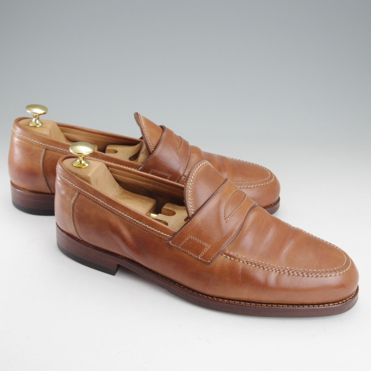FG257 Giacometti F.LLI LUIGINO 中古 LUIGINOラスト 43 コインローファー FG257 F.LLIジャコメッティ 43 ホースレザー 靴