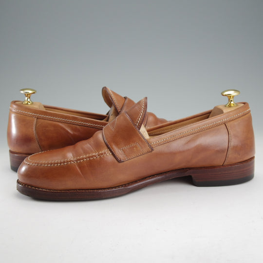 ★(伊)F.LLIジャコメッティ SIZE 43【定価￥136,400-★コインローファー/FG257】LUIGINOラスト/ホースレザー/茶/Giacometti★o295