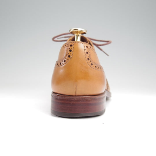 極上★(スペイン製)カルミナ SIZE 7【現行定価￥72,000-★トレーディングポスト別注/オックスフォードシューズ】カーフ/薄茶/CARMINA★n280