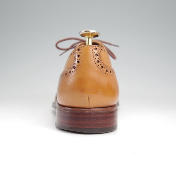 極上★(スペイン製)カルミナ SIZE 7【現行定価￥72,000-★トレーディングポスト別注/オックスフォードシューズ】カーフ/薄茶/CARMINA★n280