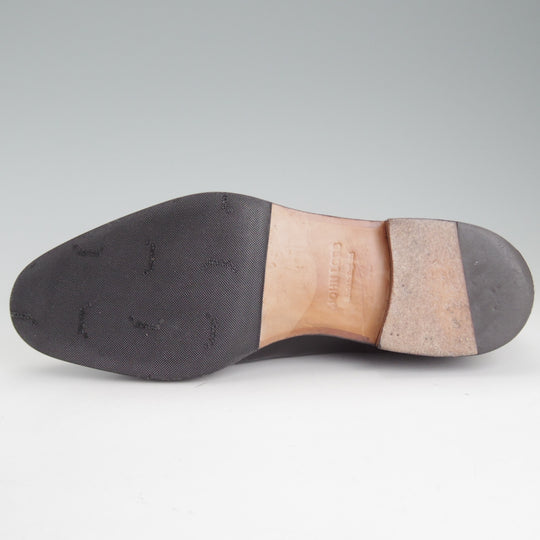 極美品★ジョンロブ 7E【定価￥266,200-★HARLYN/スキンステッチ/8695ラスト】Uチップ/シボ革/黒/メンズ/JOHN LOBB★o843