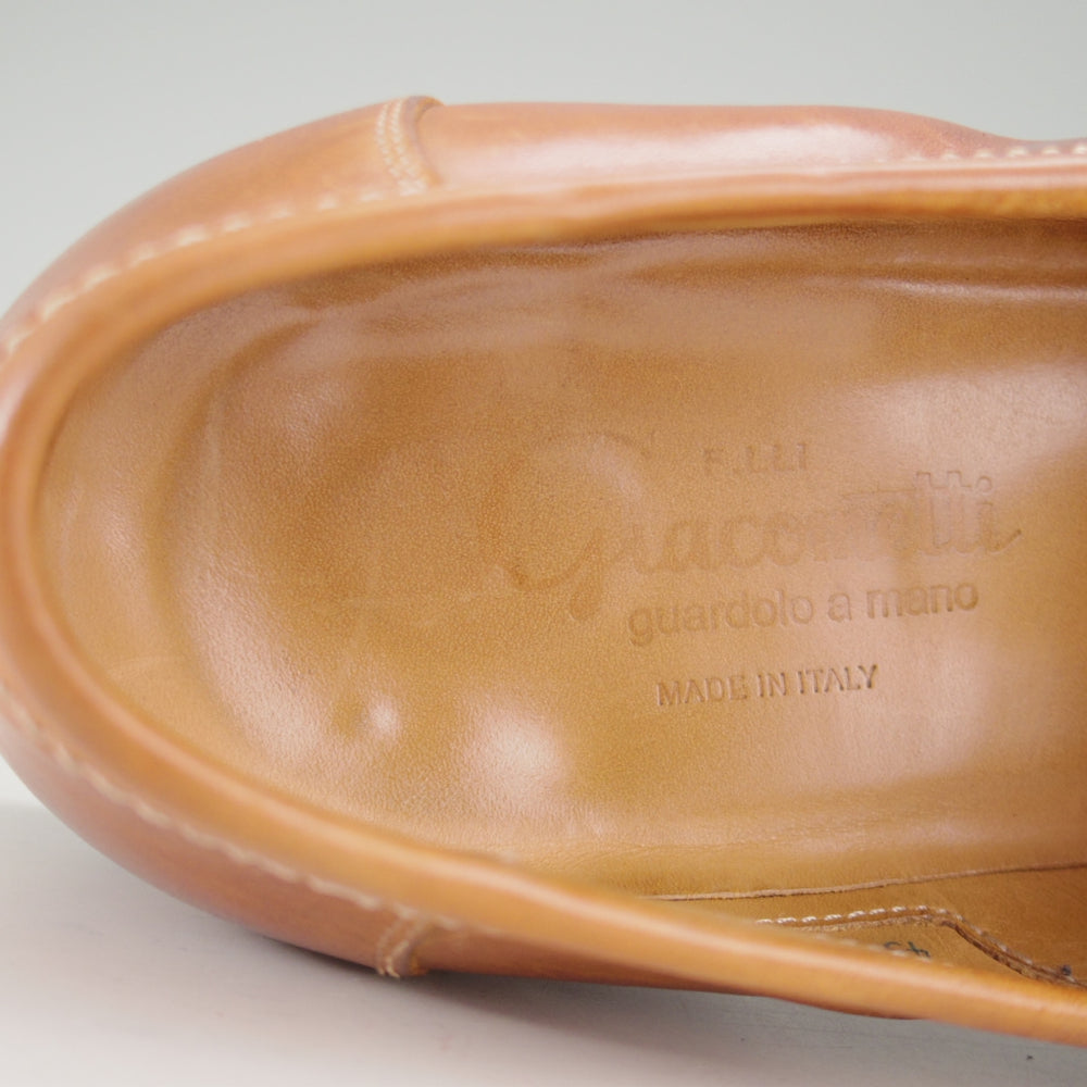 ★(伊)F.LLIジャコメッティ SIZE 43【定価￥136,400-★コインローファー/FG257】LUIGINOラスト/ホースレザー/茶/Giacometti★o295