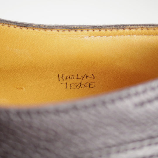 極美品★ジョンロブ 7E【定価￥266,200-★HARLYN/スキンステッチ/8695ラスト】Uチップ/シボ革/黒/メンズ/JOHN LOBB★o843