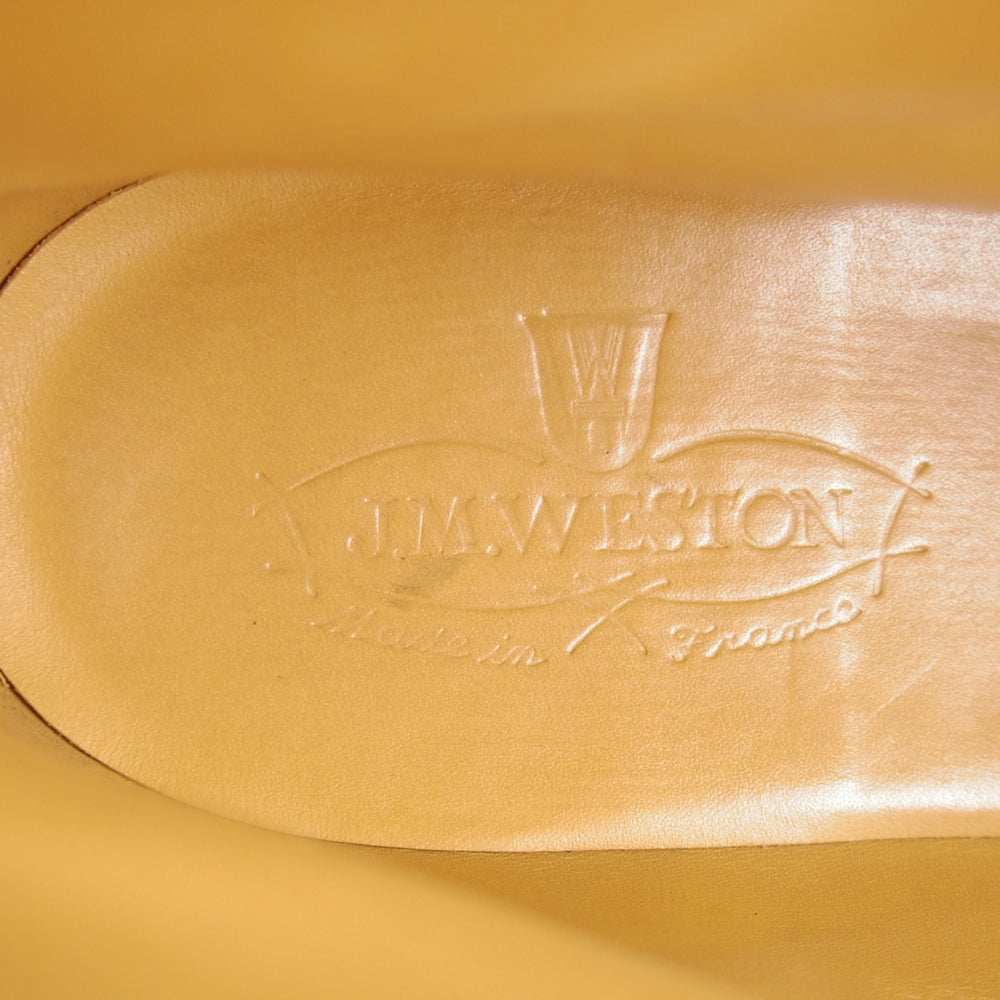 極美品★J.M.ウエストン 8E【定価￥24,2000-★ブーツ版トリプルソールダービー/291】23ラスト/ソフトカーフ/黒/Weston★o854
