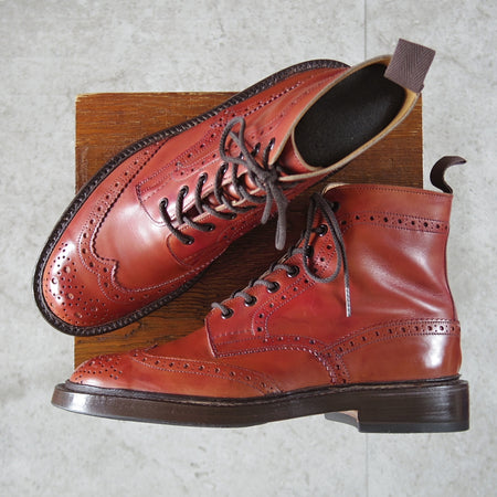 極上★トリッカーズ SIZE 7.5【定価￥143,000-★MALTON/モールトン】M2508/カントリーブーツ/茶/メンズ/Tricker's★o846