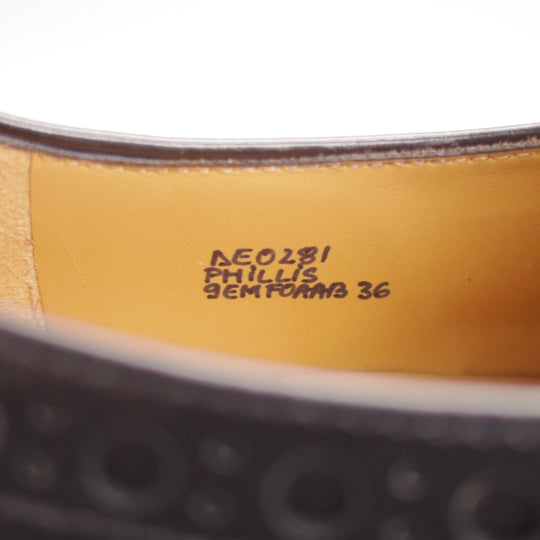 未使用★チャーチ(レディース) SIZE 36【貴重★キルトモンク/PHILLIS】フィリス/ポリッシュドフュメ/黒/Church's★o296