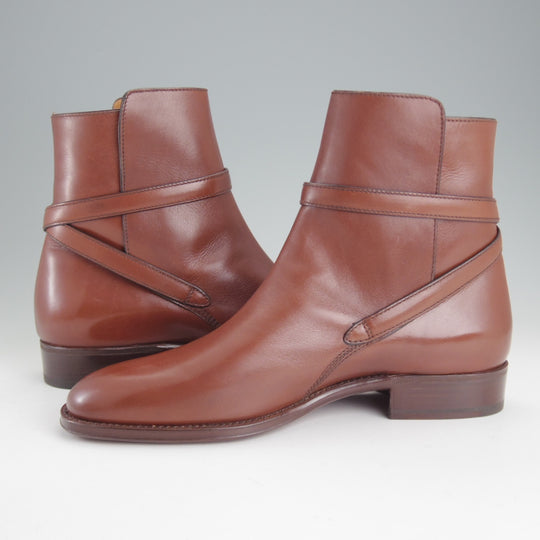 未使用★(伊)タニノクリスチー SIZE 8.5【貴重★ブラックラピド製法/ジョッパーブーツ/AMBITO】カーフ/茶/メンズ/TANINO CRISCI★p418