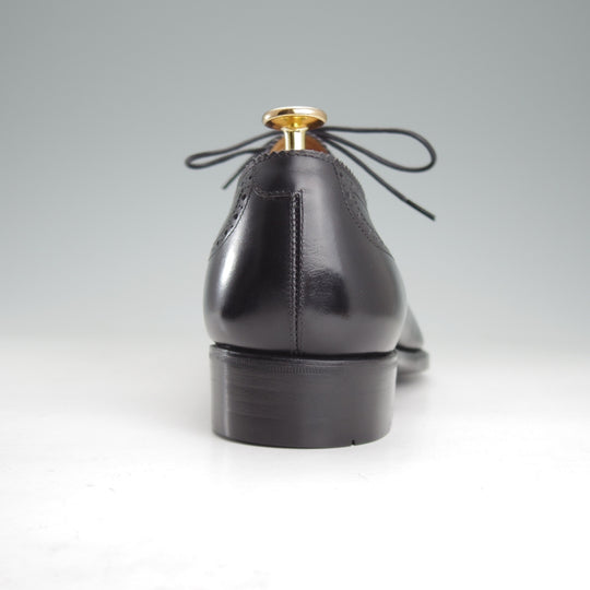 未使用★三陽山長 SIZE 8【現行定価10万円程度★隼之介/R309ラスト】JUNNOSUKE/イミテーションブローグ/カーフ/黒/Sanyo Yamacho★o298