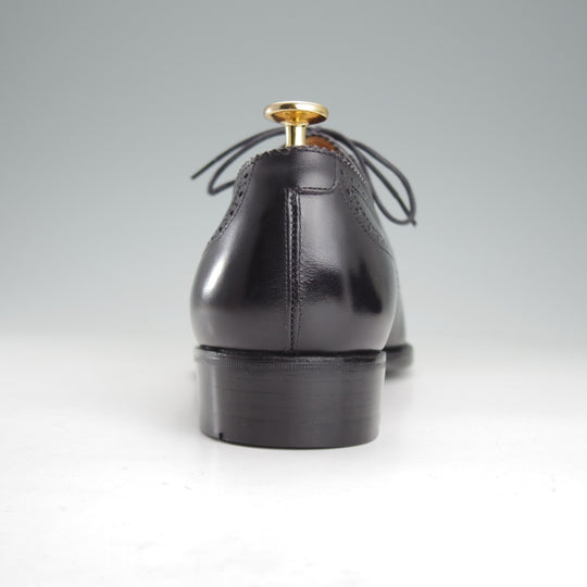 未使用★三陽山長 SIZE 8【現行定価10万円程度★隼之介/R309ラスト】JUNNOSUKE/イミテーションブローグ/カーフ/黒/Sanyo Yamacho★o298