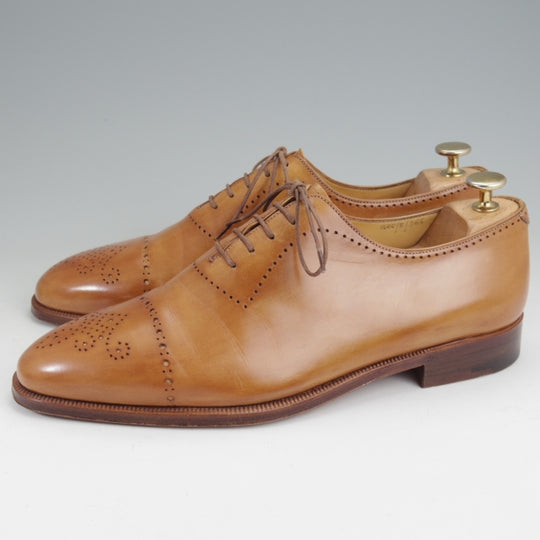 極美品★(仏)ベルルッティ SIZE 8【貴重★タトゥコレクション/ホールカット/茶系パティーヌ】カーフ/メンズ/Berluti★n283