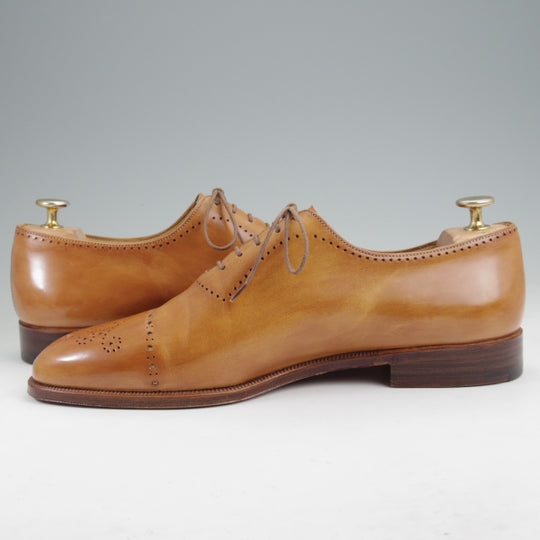極美品★(仏)ベルルッティ SIZE 8【貴重★タトゥコレクション/ホールカット/茶系パティーヌ】カーフ/メンズ/Berluti★n283