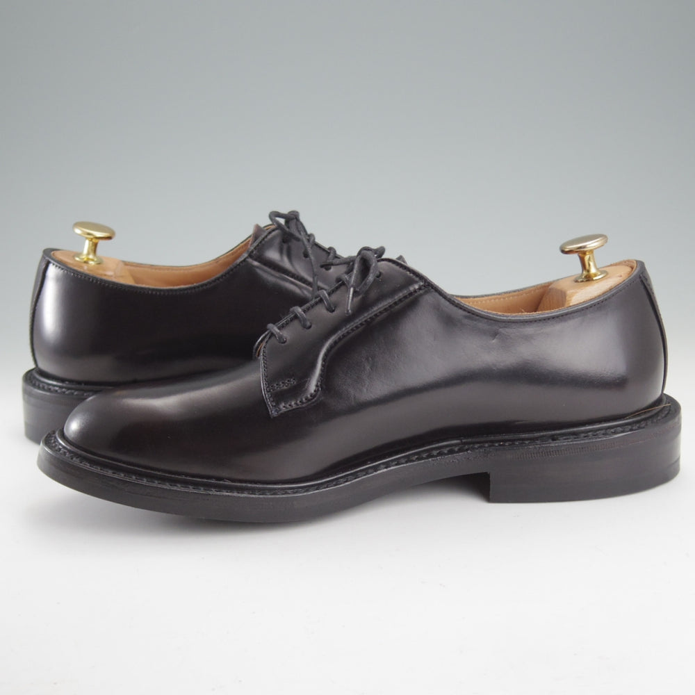 未使用★トリッカーズ SIZE 7.5【現行定価16.5万円程度★コードバン/ダイナイトソール/ROBERT】M3616/プレーントゥ/黒/Tricker's★o299