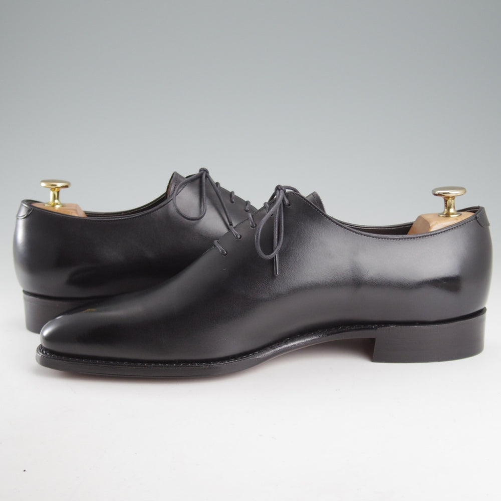 極美品★三陽山長 SIZE 8.5【現オーダー価格10万円以上★純正シューツリー付/ホールカット/一之介】R309ラスト/カーフ/黒/メンズ★o845