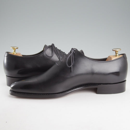 極美品★三陽山長 SIZE 8.5【現オーダー価格10万円以上★純正シューツリー付/ホールカット/一之介】R309ラスト/カーフ/黒/メンズ★o845