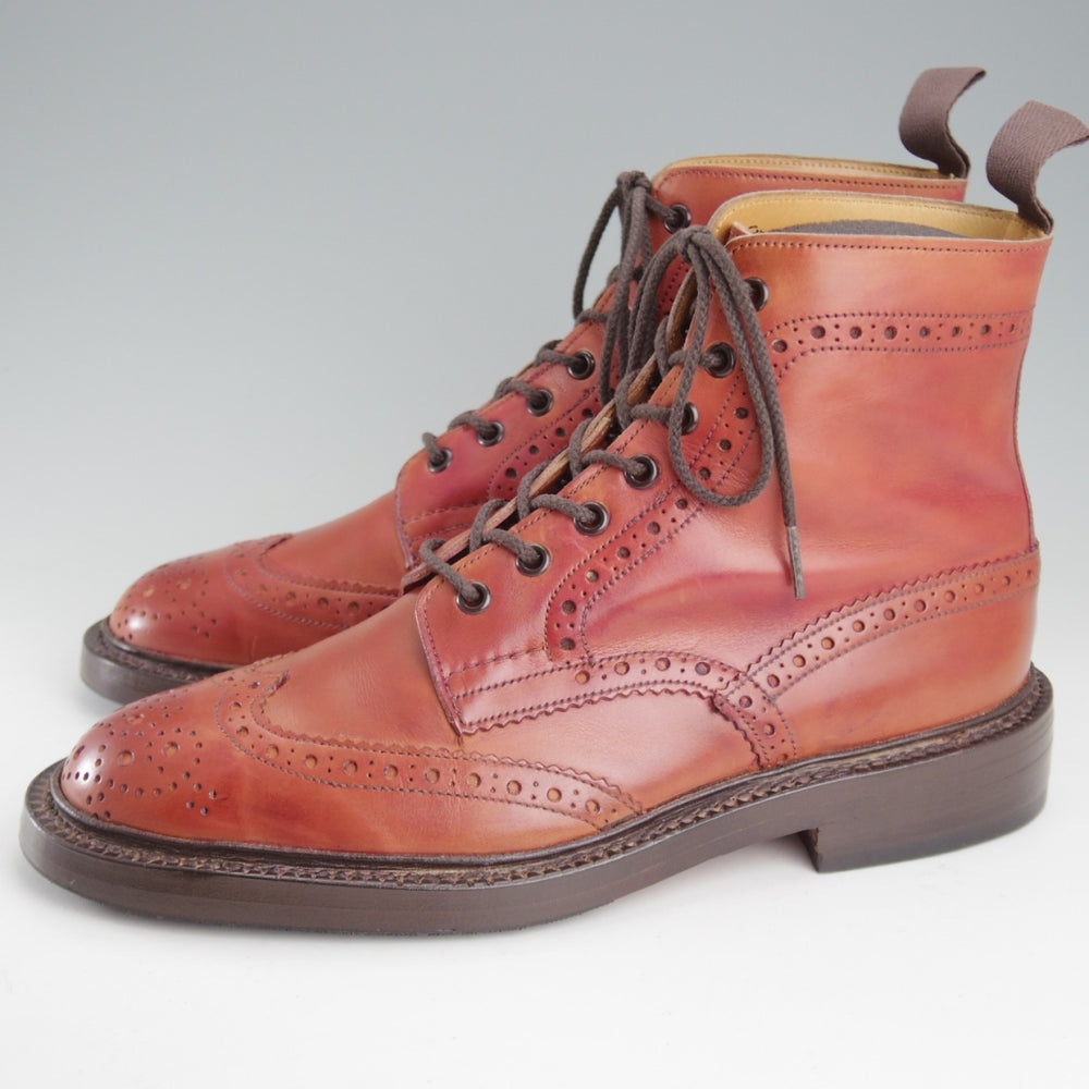 極上★トリッカーズ SIZE 7.5【定価￥143,000-★MALTON/モールトン】M2508/カントリーブーツ/茶/メンズ/Tricker's★o846