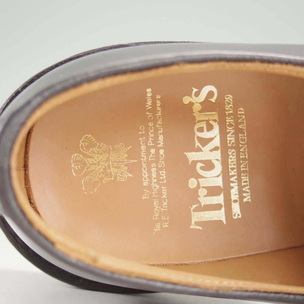 未使用★トリッカーズ SIZE 7.5【現行定価16.5万円程度★コードバン/ダイナイトソール/ROBERT】M3616/プレーントゥ/黒/Tricker's★o299