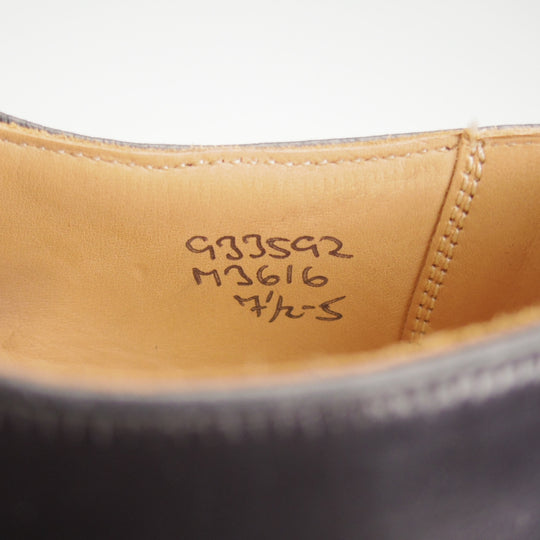 未使用★トリッカーズ SIZE 7.5【現行定価16.5万円程度★コードバン/ダイナイトソール/ROBERT】M3616/プレーントゥ/黒/Tricker's★o299