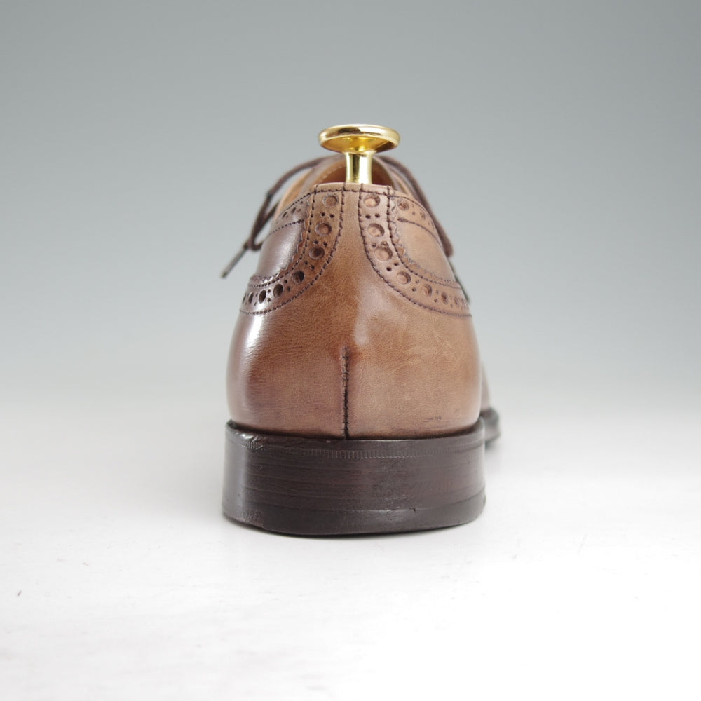 極上★(英)チーニー 7.5E【定価￥94,600-★WILFRED/ウィルフレッド】125ラスト/セミブローグ/カーフ/茶/メンズ/CHEANEY★o847