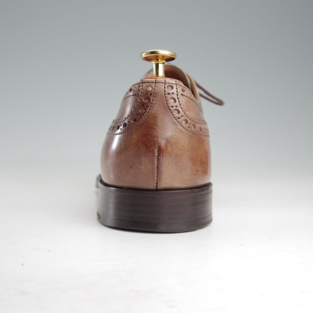 極上★(英)チーニー 7.5E【定価￥94,600-★WILFRED/ウィルフレッド】125ラスト/セミブローグ/カーフ/茶/メンズ/CHEANEY★o847