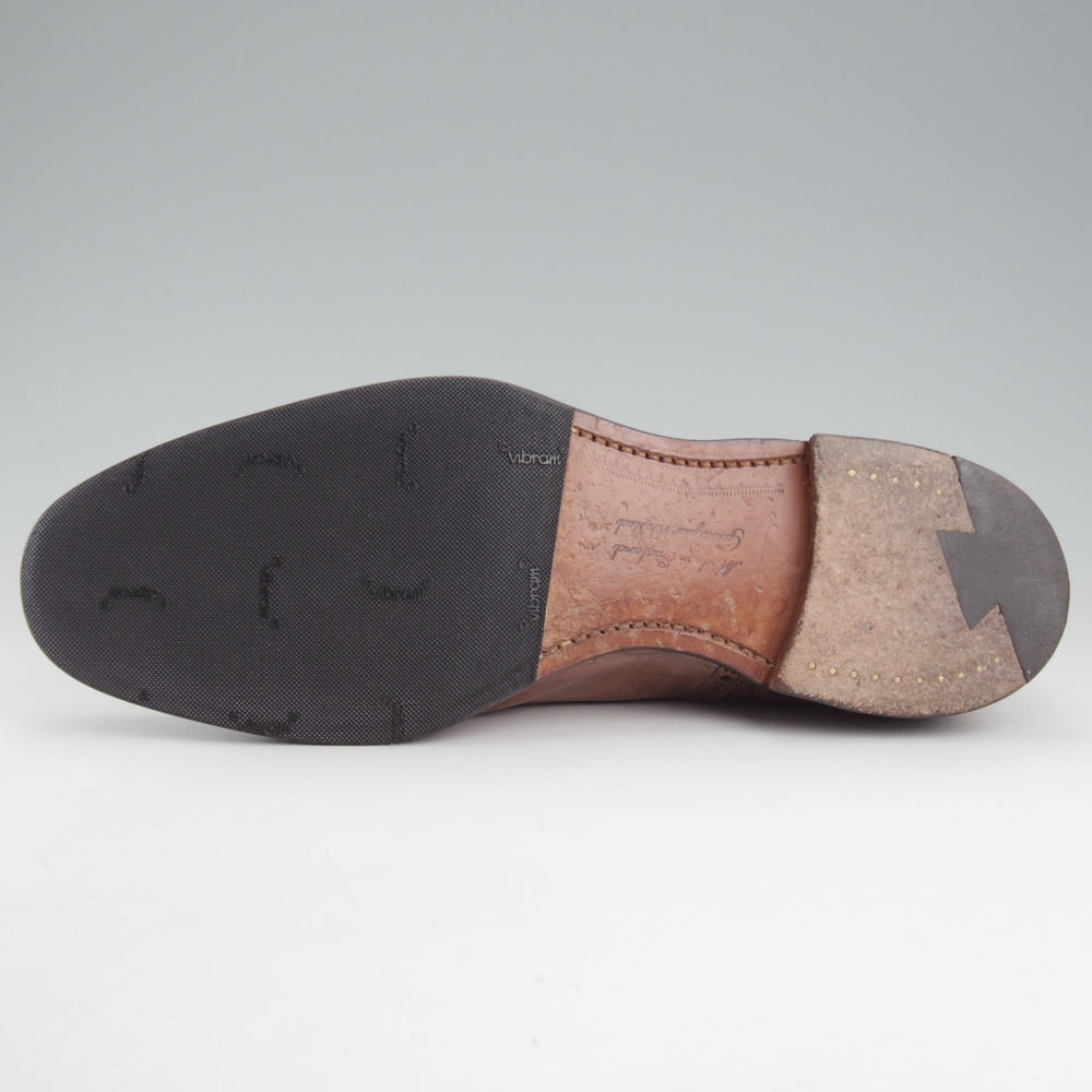 極上★(英)チーニー 7.5E【定価￥94,600-★WILFRED/ウィルフレッド】125ラスト/セミブローグ/カーフ/茶/メンズ/CHEANEY★o847