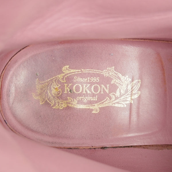 極上★(金沢)KOKON/ココン SIZE 6.5【オーダー価格10万円以上★レースアップブーツ/414】KO-1ラスト/ショルダーレザー/茶/メンズ★n292