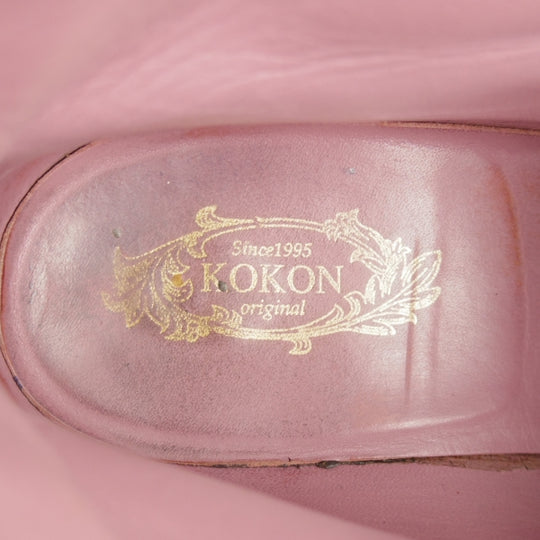 極上★(金沢)KOKON/ココン SIZE 6.5【オーダー価格10万円以上★レースアップブーツ/414】KO-1ラスト/ショルダーレザー/茶/メンズ★n292