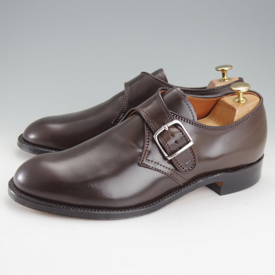 未使用★オールデン 8D【貴重★シガー色/コードバン/N9001】モンクストラップ/モディファイドラスト/茶/メンズ/ALDEN★o302