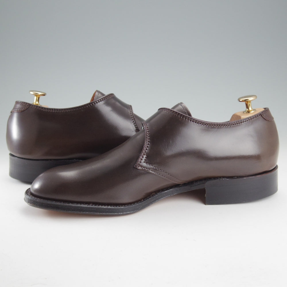 未使用★オールデン 8D【貴重★シガー色/コードバン/N9001】モンクストラップ/モディファイドラスト/茶/メンズ/ALDEN★o302