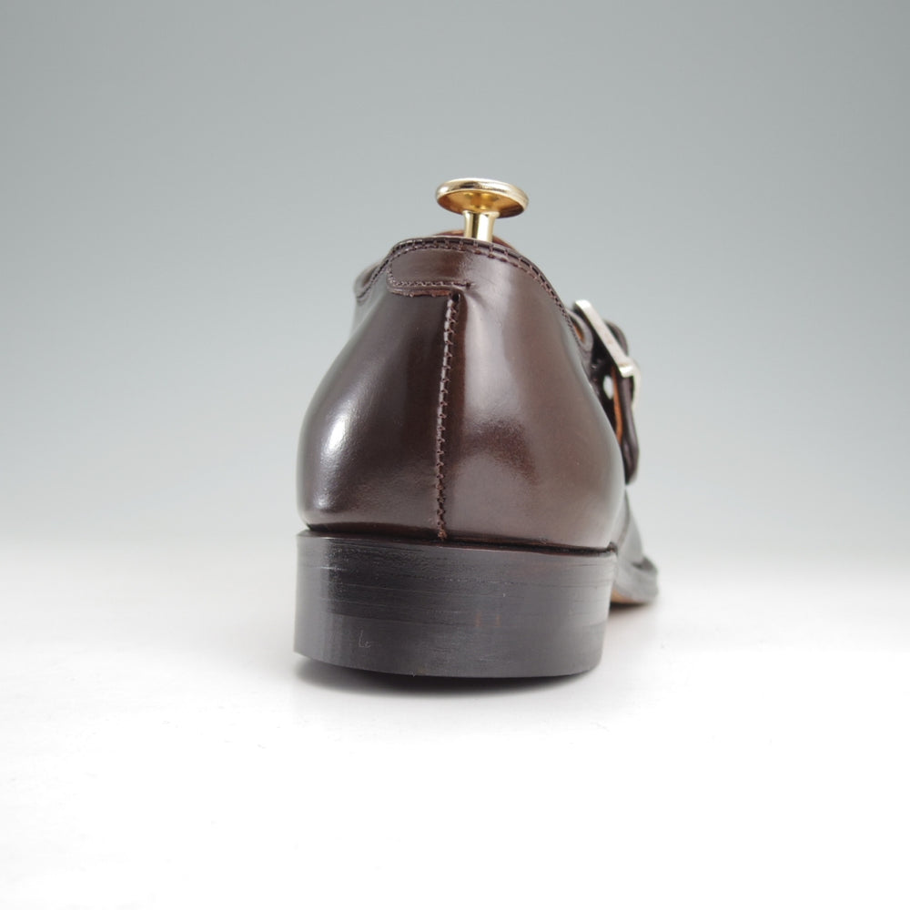 未使用★オールデン 8D【貴重★シガー色/コードバン/N9001】モンクストラップ/モディファイドラスト/茶/メンズ/ALDEN★o302