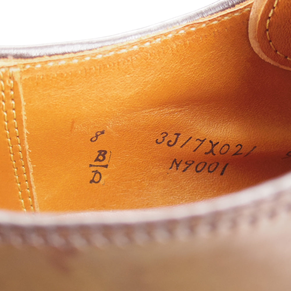 未使用★オールデン 8D【貴重★シガー色/コードバン/N9001】モンクストラップ/モディファイドラスト/茶/メンズ/ALDEN★o302