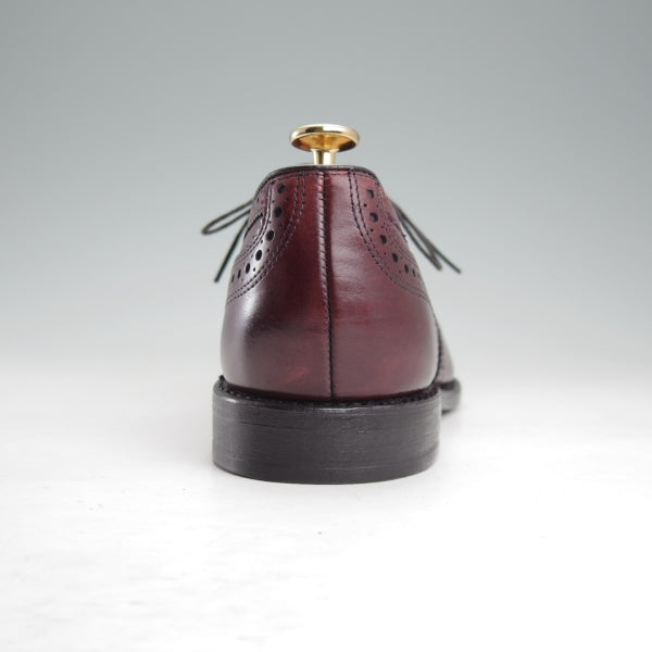 未使用★(米)アレンエドモンズ 9D【現行定価13万円程度★McAllister/フルブローグ】カーフ/Merlot/赤茶/メンズ/ALLEN EDMONDS★n790