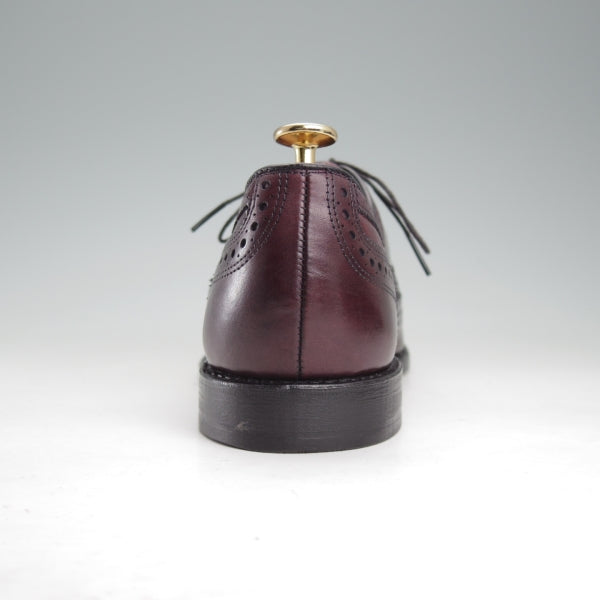 未使用★(米)アレンエドモンズ 9D【現行定価13万円程度★McAllister/フルブローグ】カーフ/Merlot/赤茶/メンズ/ALLEN EDMONDS★n790