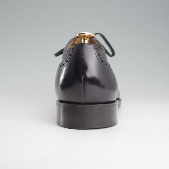 美品★(台東区)ジョーワークス SIZE 7【オーダー価格￥118,800～★セミブローグ/Semi brogue oxford】カーフ/黒/メンズ/JOE WORKS★o849