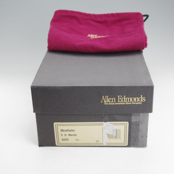 未使用★(米)アレンエドモンズ 9D【現行定価13万円程度★McAllister/フルブローグ】カーフ/Merlot/赤茶/メンズ/ALLEN EDMONDS★n790