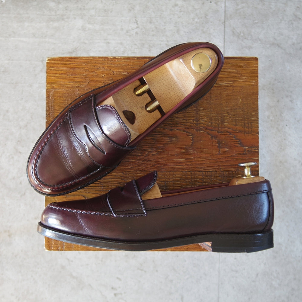 極上★オールデン 7E【現行定価16万円以上★コインローファー/984】ヴァンラスト/バンラスト/#8/カーフ/赤茶/メンズ/ALDEN★o304