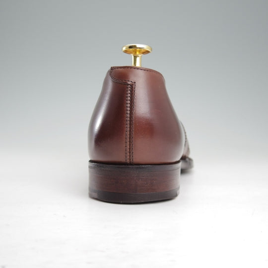 美品★(英)WILD SMITH/ワイルドスミス SIZE 8.5【貴重★TRINITY/フルストラップ/ローファー】スリッポン/カーフ/濃茶/メンズ★n791